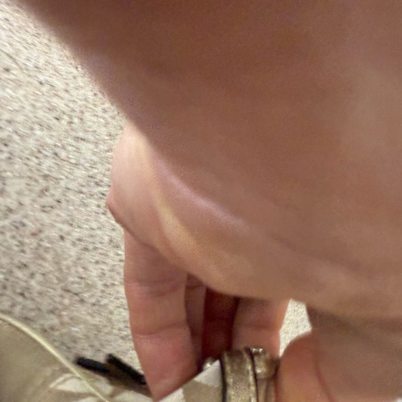 Coach Legacy Stripe Tan Clutch with Signature Monogram - Picture 7 of 8